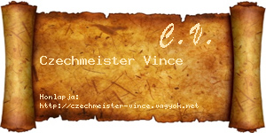 Czechmeister Vince névjegykártya